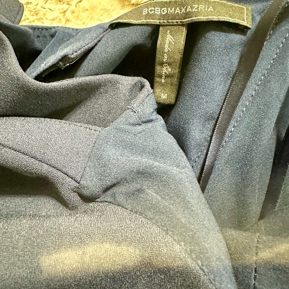 BCBGMaxAzria Midnight Blue Ruffle Jumpsuit - Picture 6 of 6